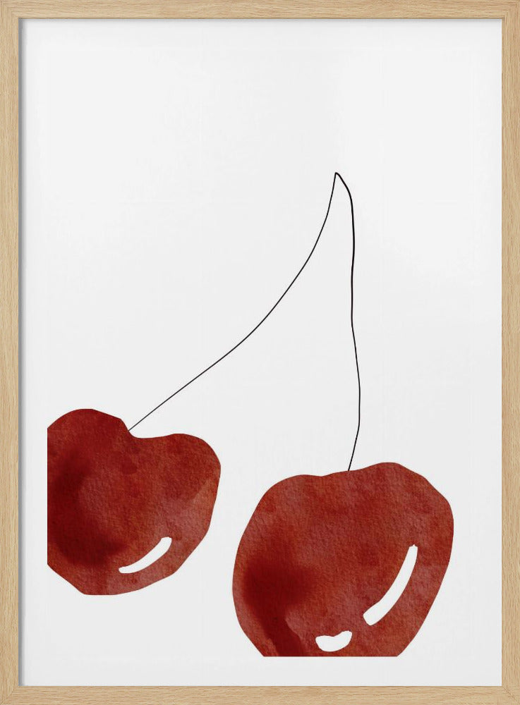 Isolated Cherries | Poster