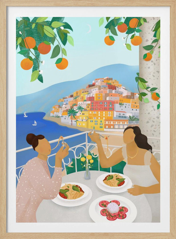 Girls in Positano | Poster