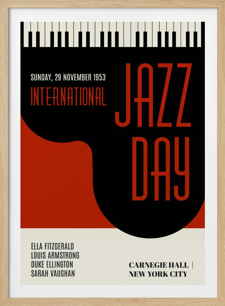 Jazzy Days Dark Red | Poster