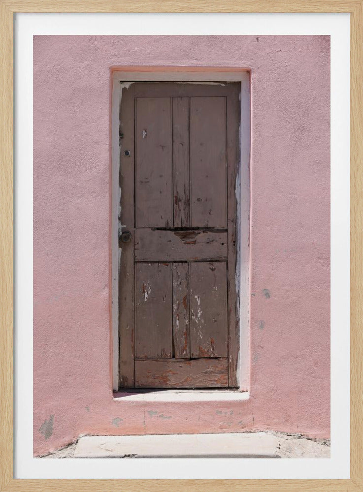 Weathered Pink Door | Poster