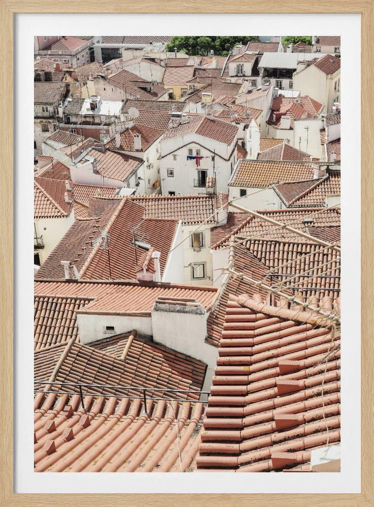 Red Tiled Rooftops | Poster