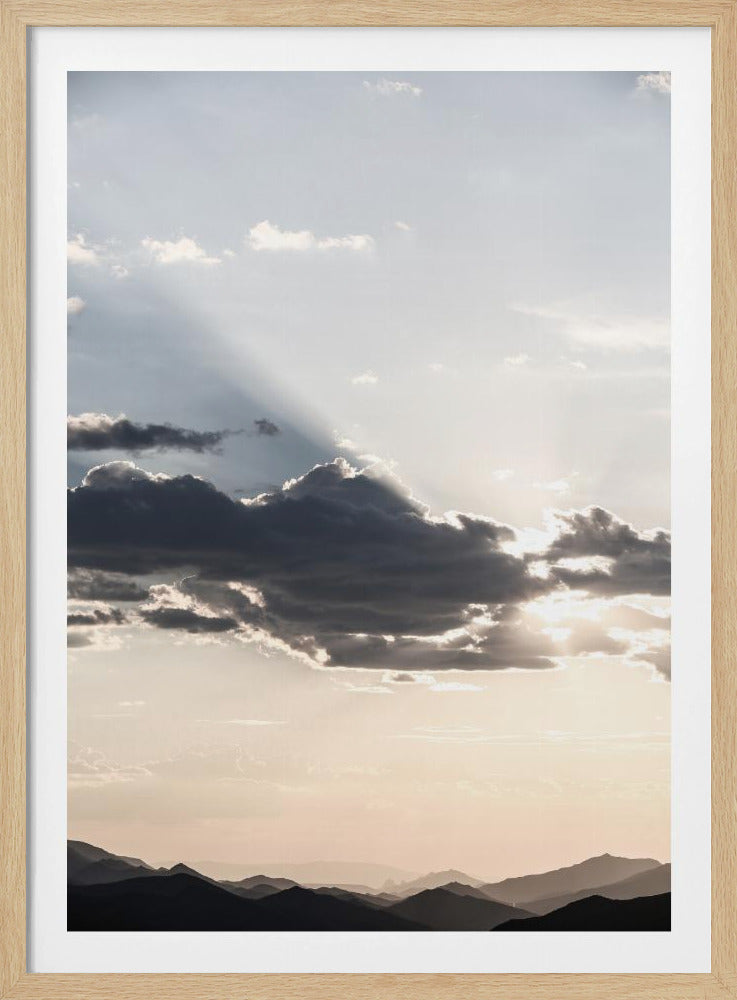 Mountain Landscape With Dramatic Clouds | Poster