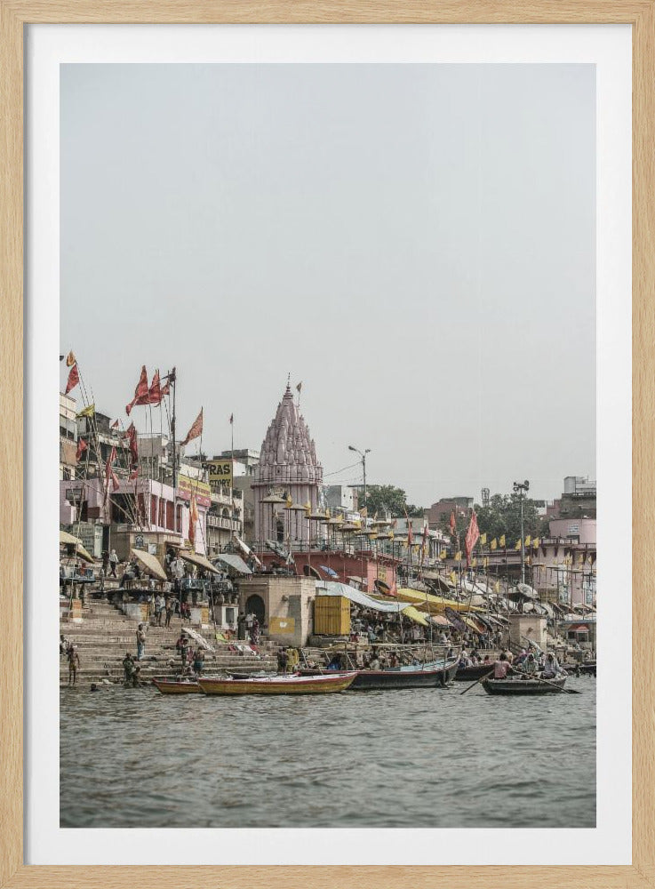 Ganges Riverside Scene | Poster