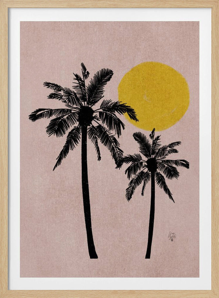 Pink Bg Palm Tree Erum Khalili.png | Poster