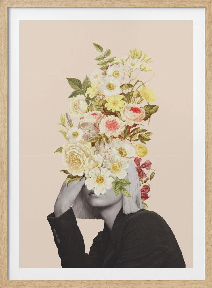 White Flowers Bouquet | Poster