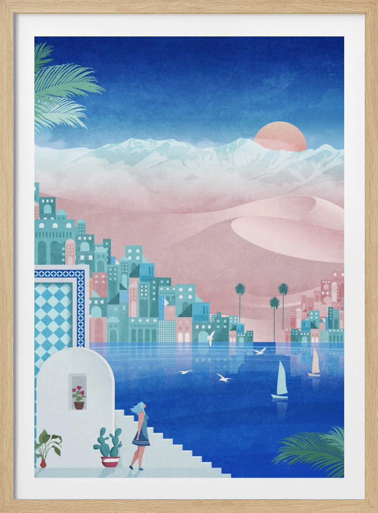 Dreamy Oasis Scene | Poster