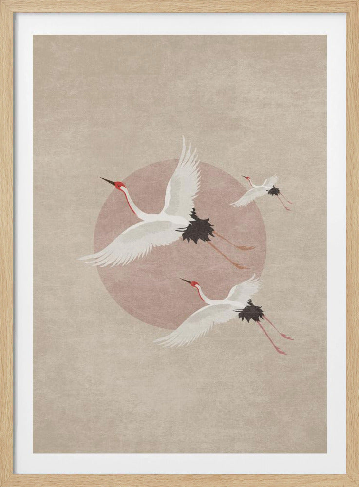 Cranes in Flight | Poster