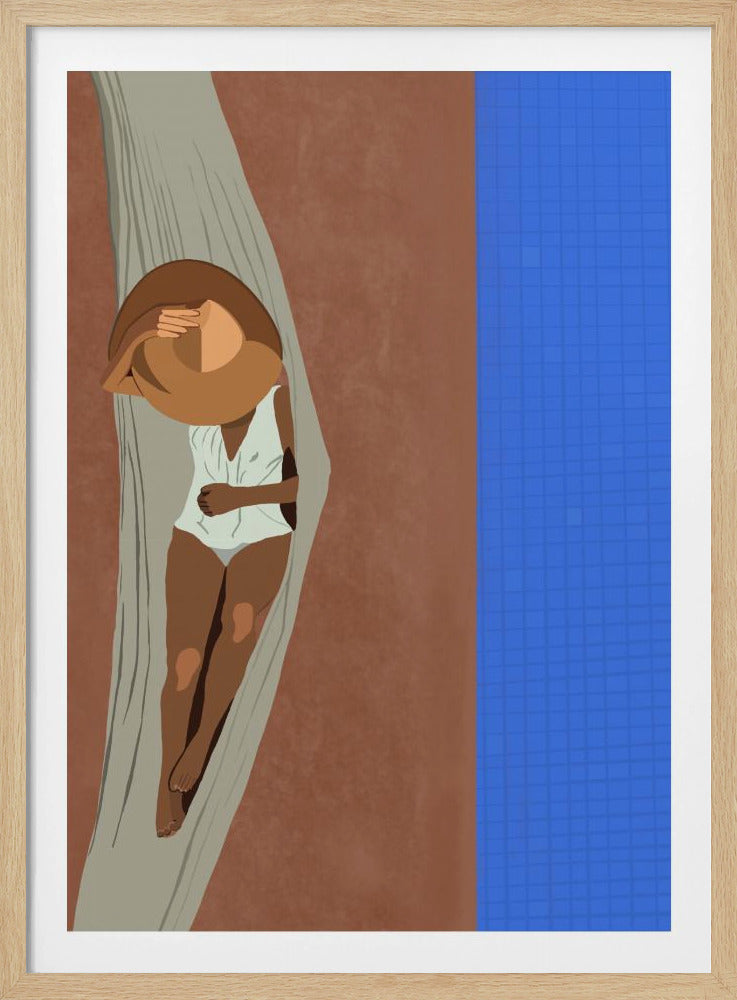 Serene Poolside | Poster