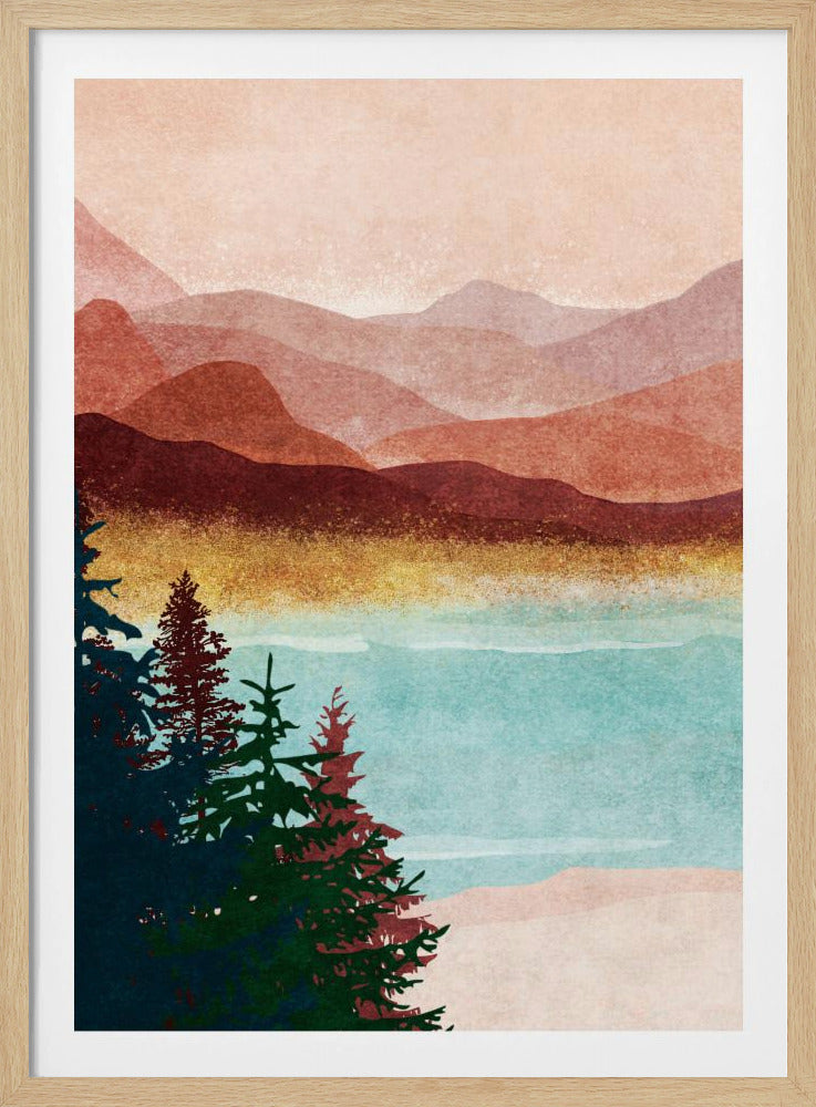 Misty Mountain Glow | Poster