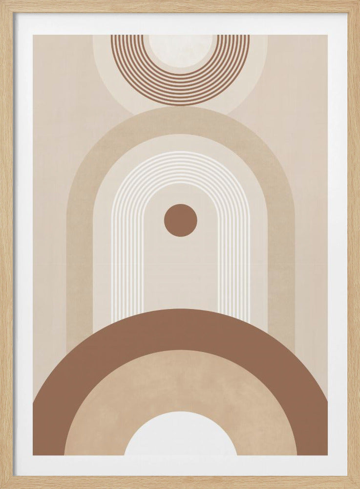 Beige Mid Century Poster | Poster