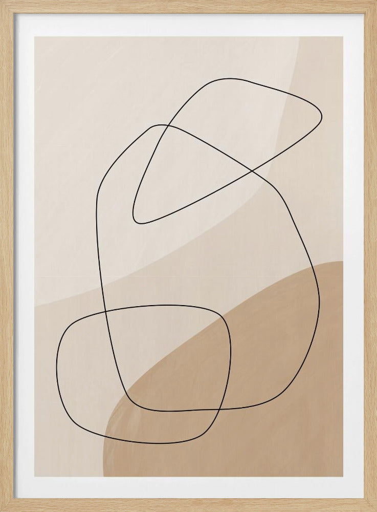 Graphic Shapes & Lines Poster | Poster