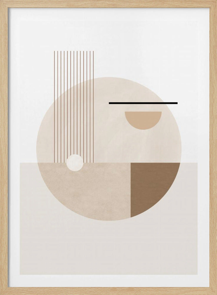 Neutral Semicircles Poster | Poster