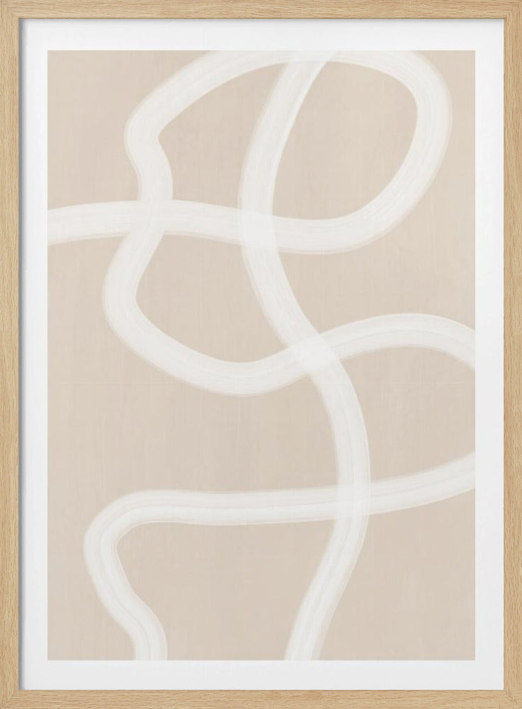 White Brush Stroke Poster | Poster