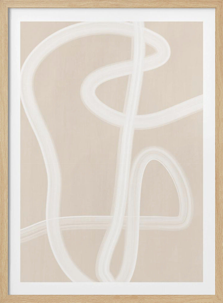 White Brush Stroke Poster | Poster