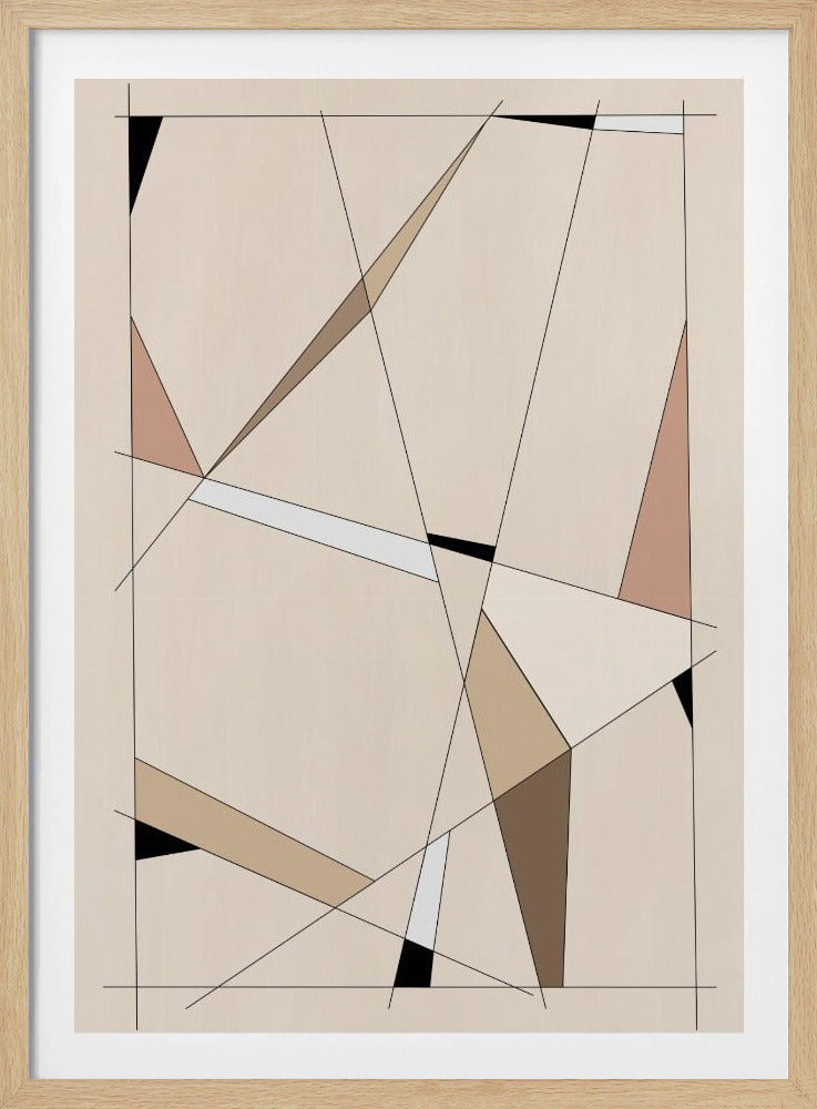 Geometric Beige Art | Poster