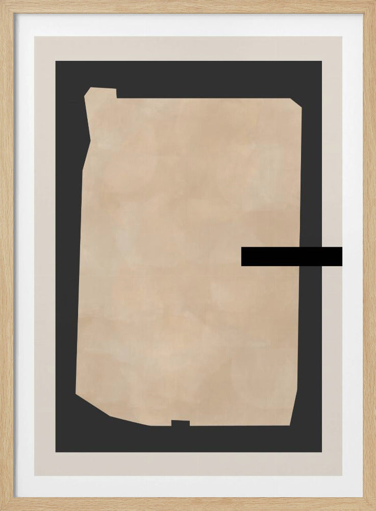 Abstract Beige Painting | Poster
