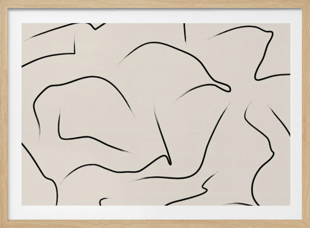 Minimalist Black Curves | Poster