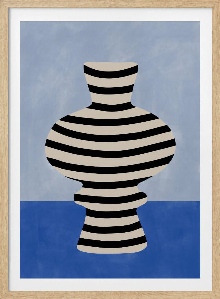 Striped Vase Illusion | Poster
