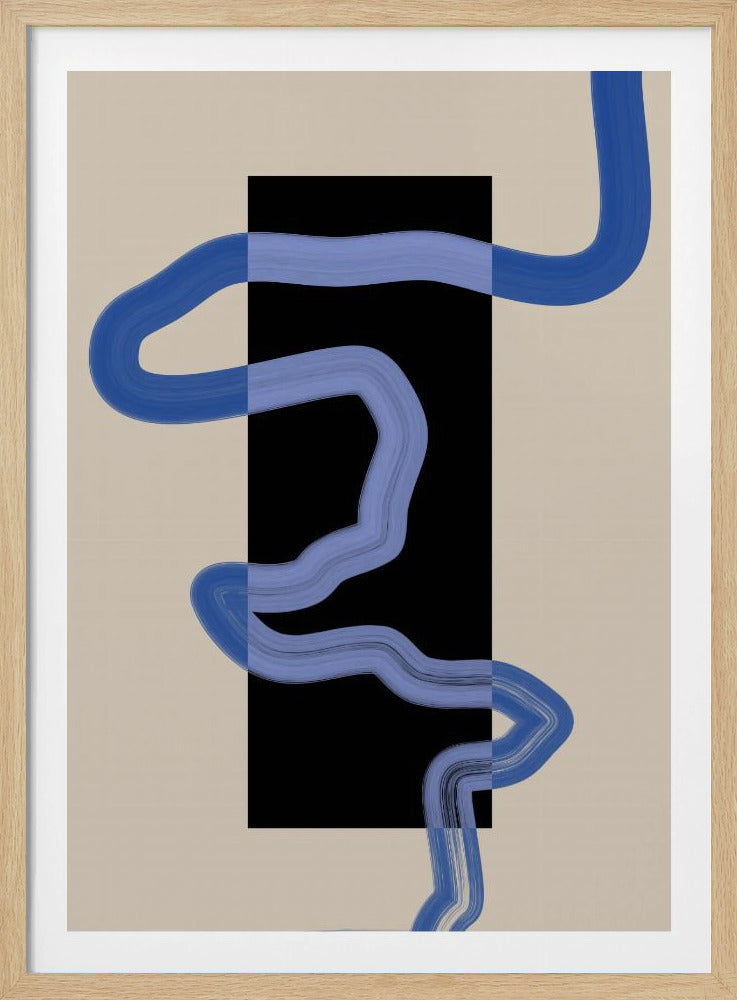 Blue Pathway Flow | Poster