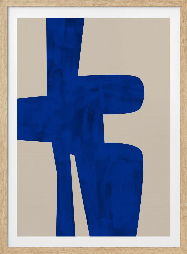 Blue Harmony Shape | Poster