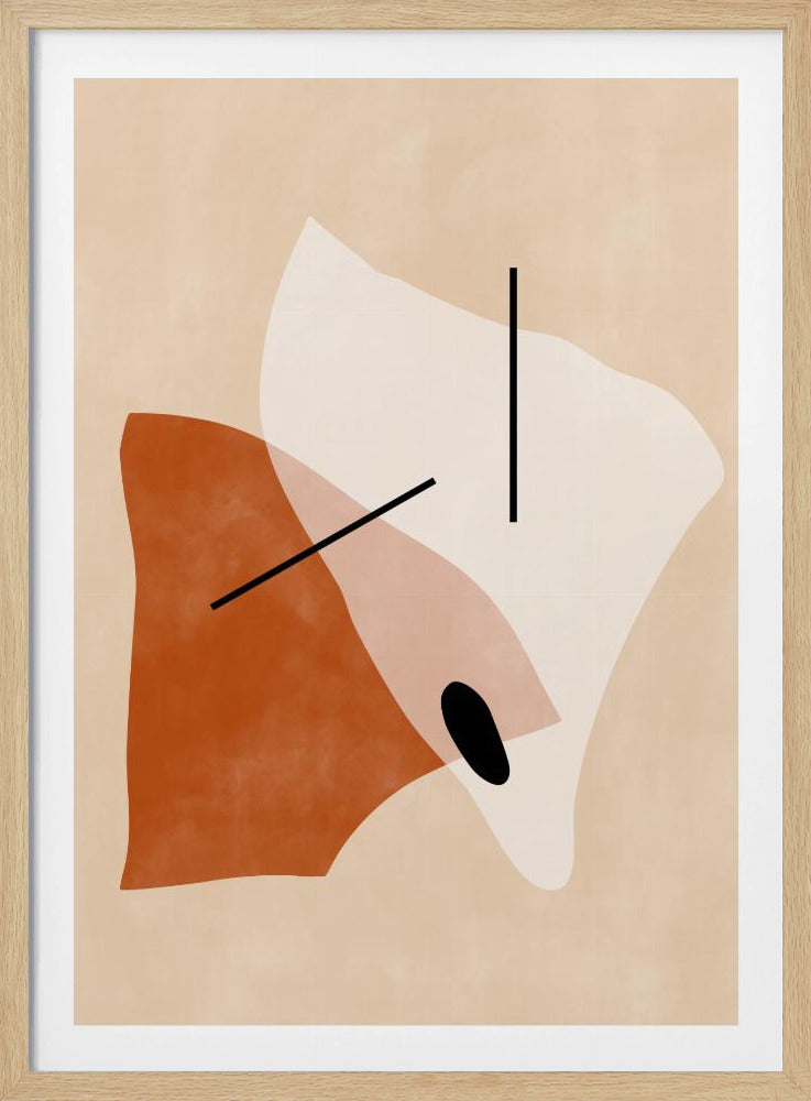 Geometric Shapes In Earthy Tones | Poster