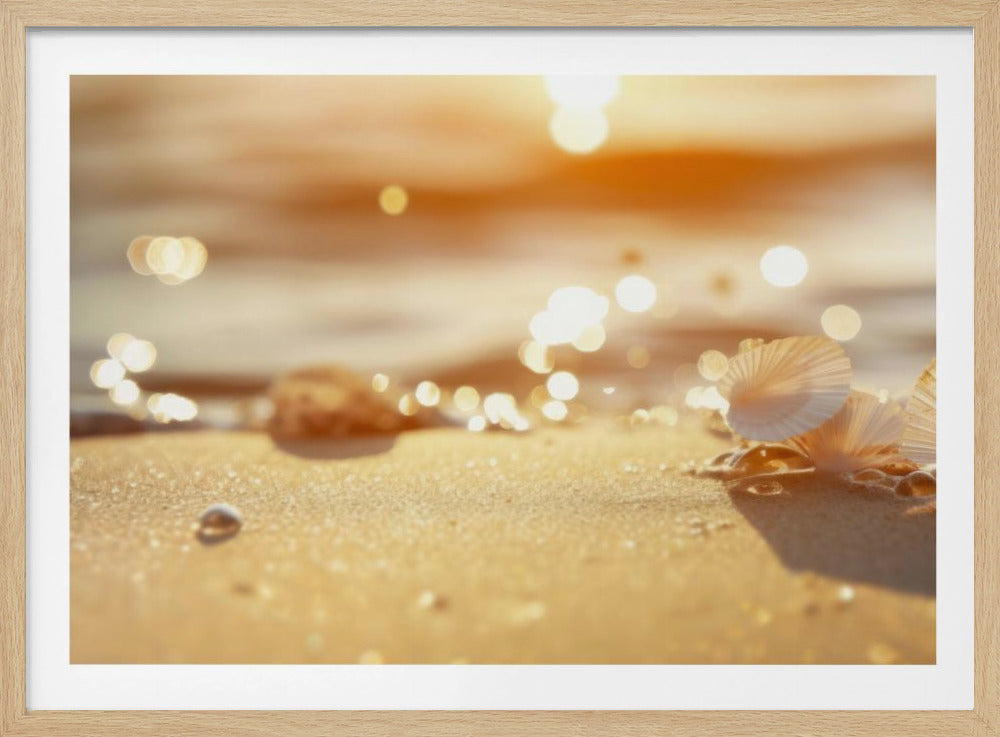 Sunlit Seashells | Poster