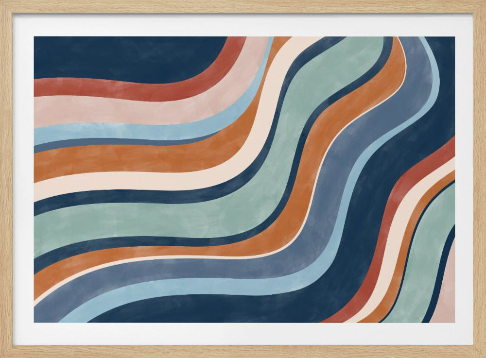 Multicolored Lines Creates A Dynamic | Poster