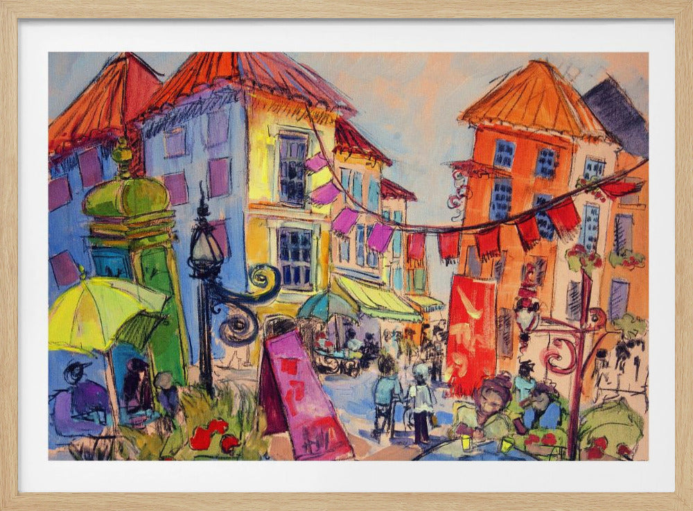 Vibrant Street Scene | Poster