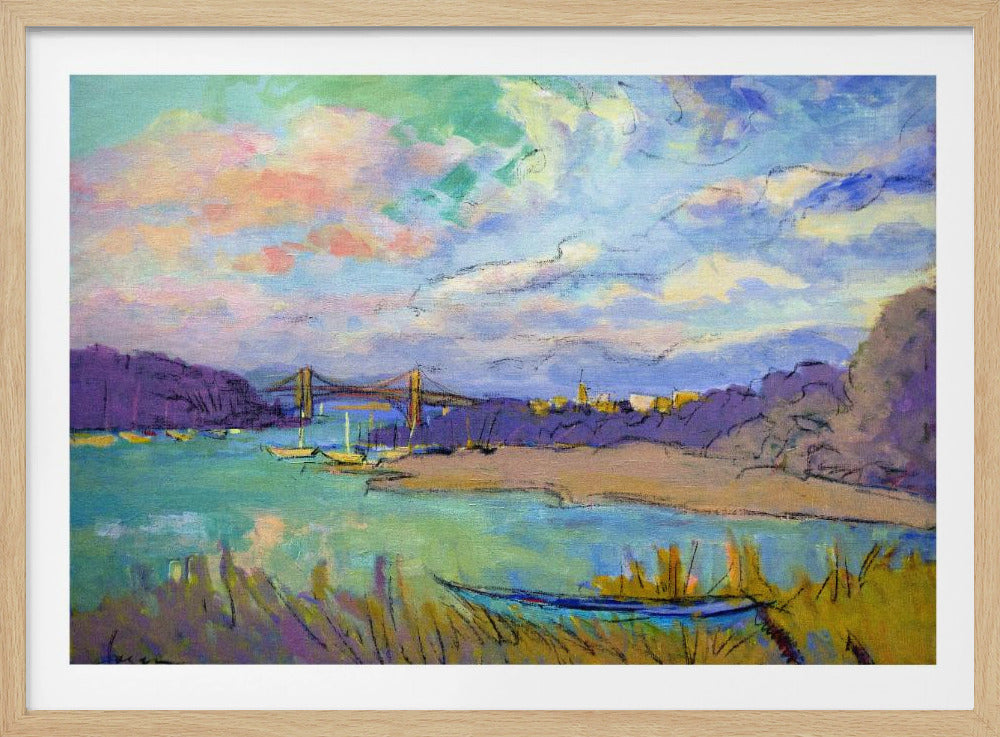 Serene River Skies | Poster