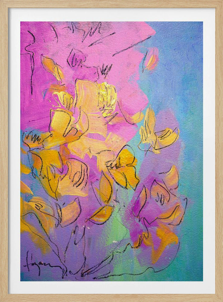 Vibrant Petals Dance | Poster