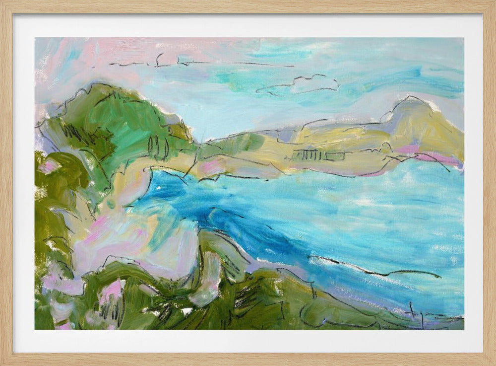 Serene Coastal Waves | Poster