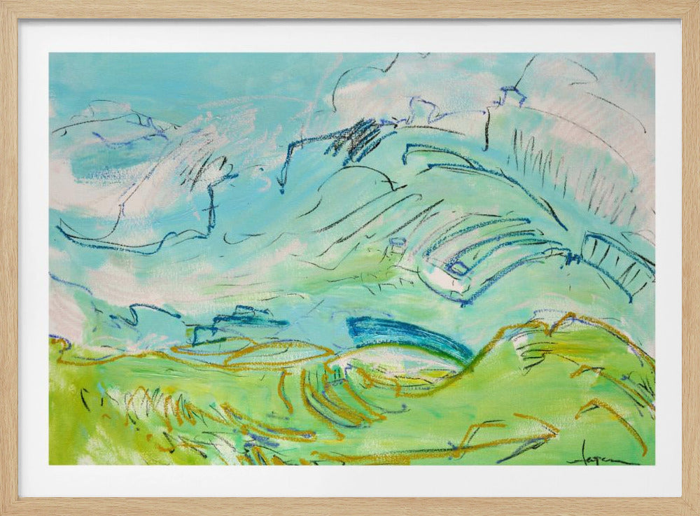 Whimsical Hillscape | Poster