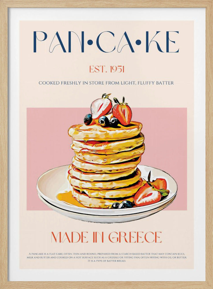 Fluffy Greek Pancakes | Poster
