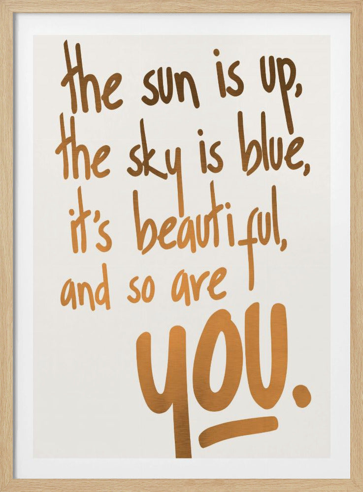 You Are Beautiful (vers.1) | Poster
