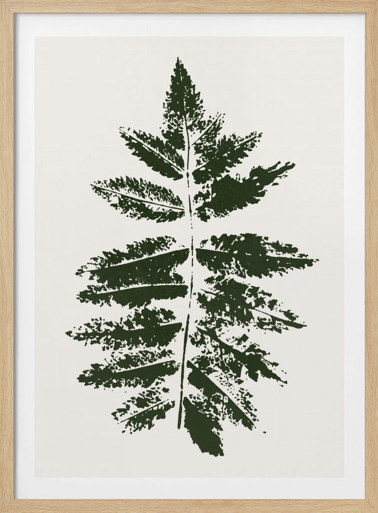Oak Leaf Print (green) | Poster