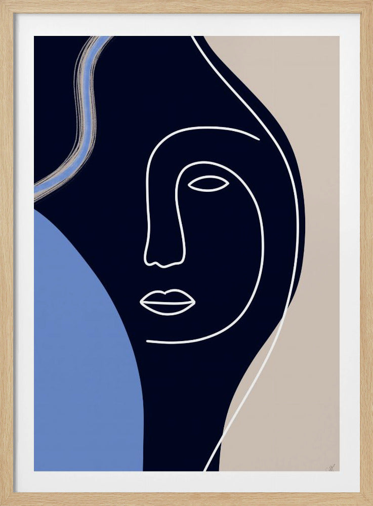 Line Art Face | Poster