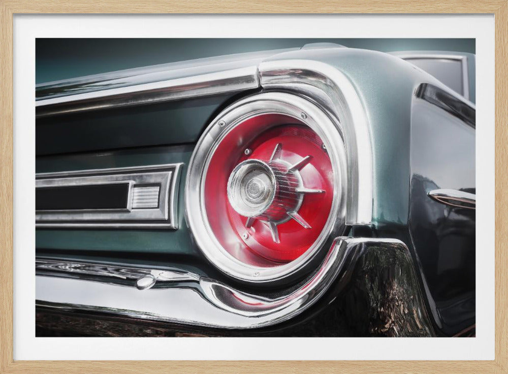 American classic car Galaxie 500 1964 Rear | Poster