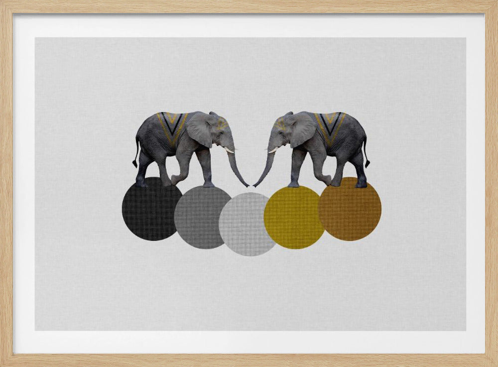 Tribal Elephants | Poster