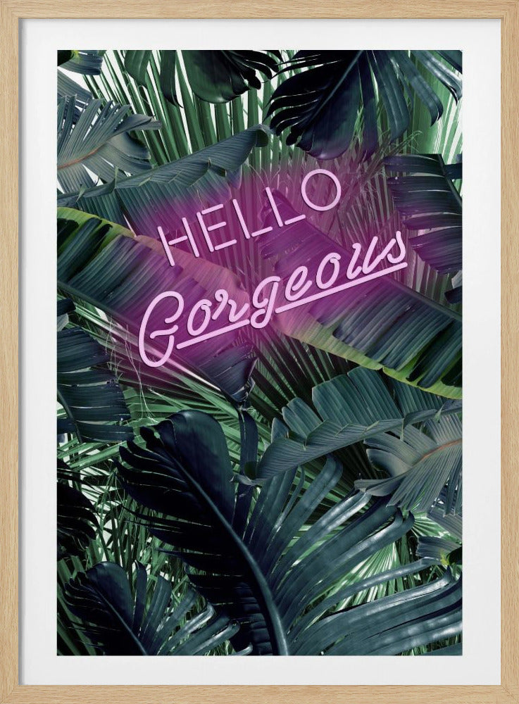 Neon Jungle Greeting | Poster