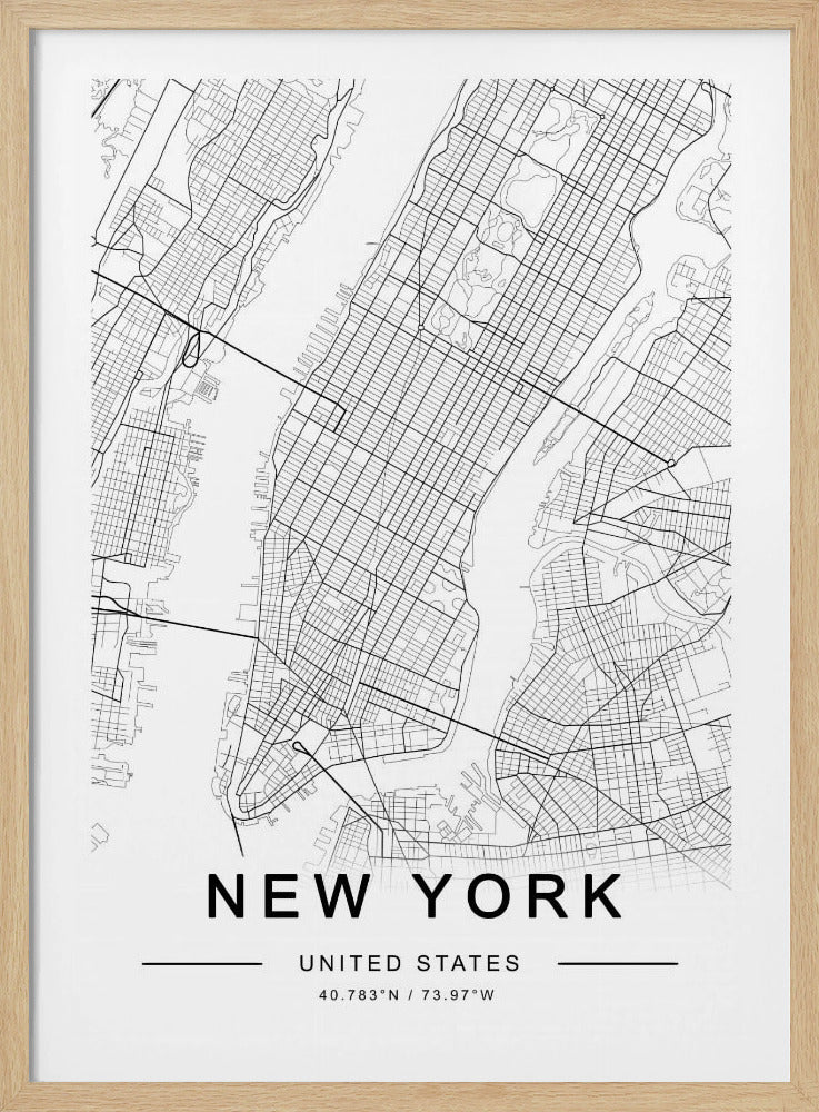 New York Map | Poster