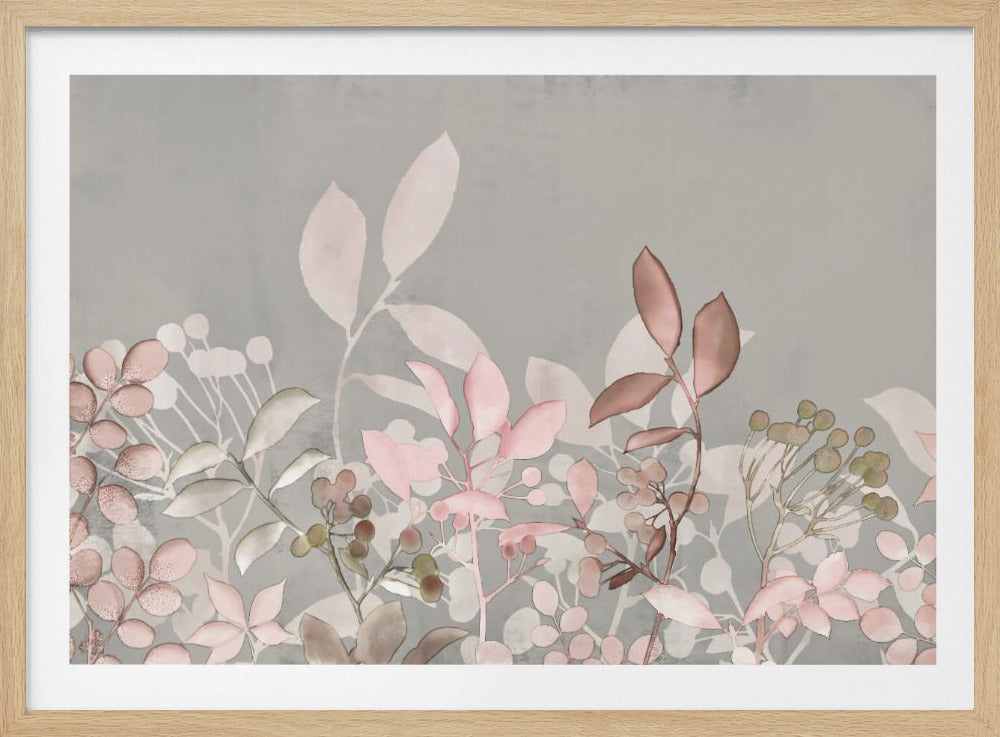 Watercolor Pastel Garden Pink | Poster