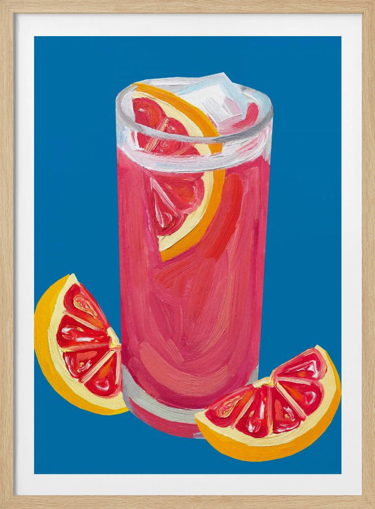 Grapefruit Paloma Blue | Poster