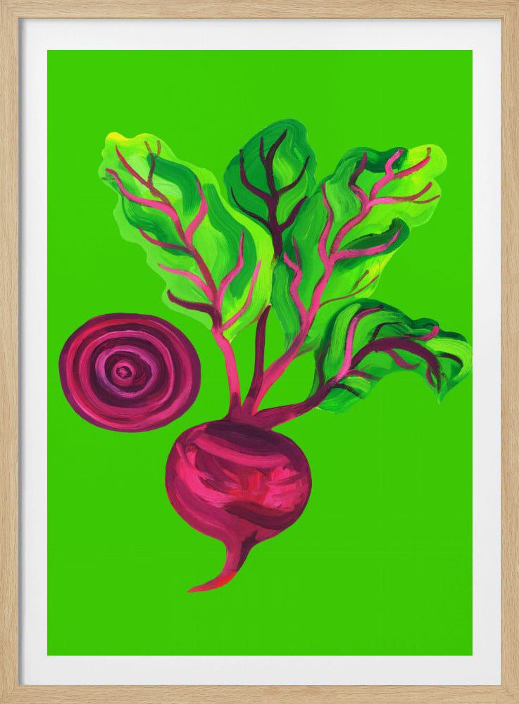 Beetroot Swirl Green | Poster
