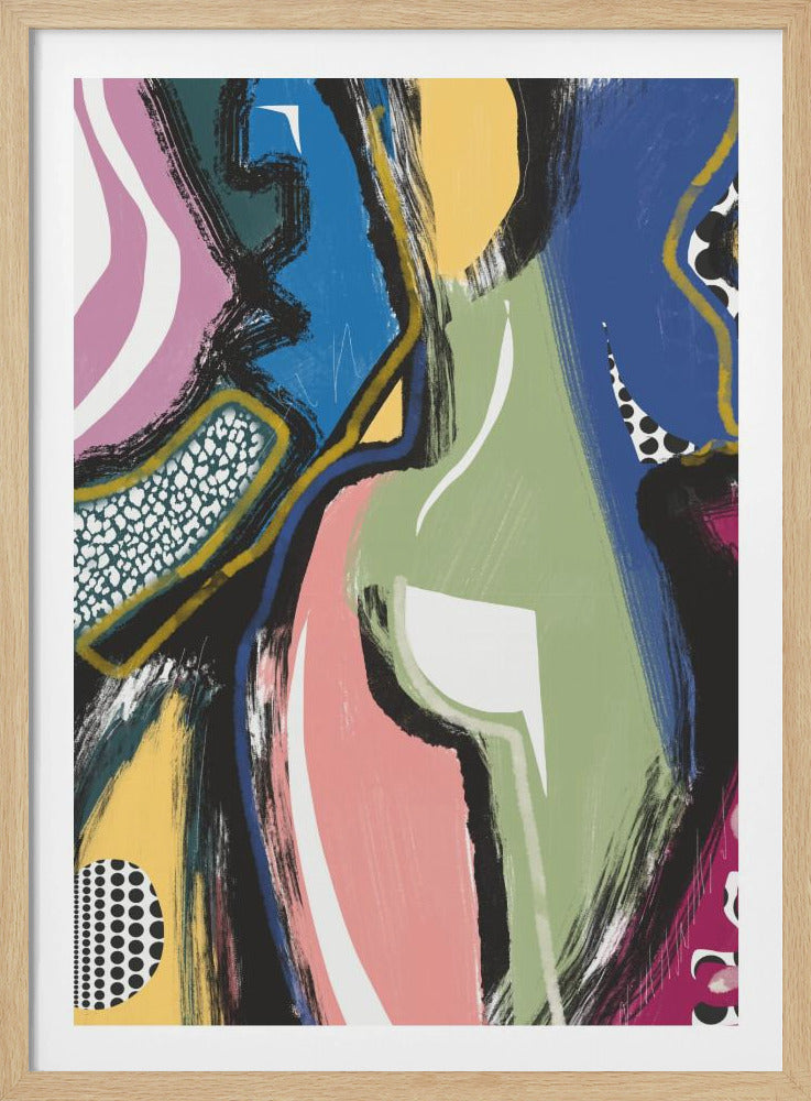 Colorful Abstract Bum | Poster