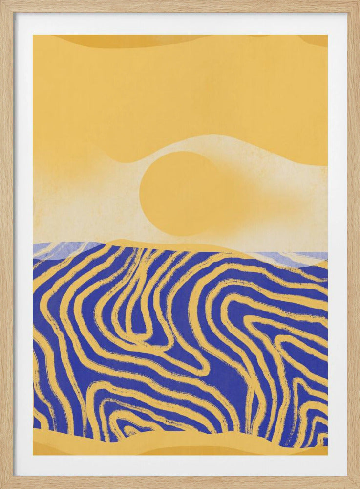 Golden Waves Harmony | Poster
