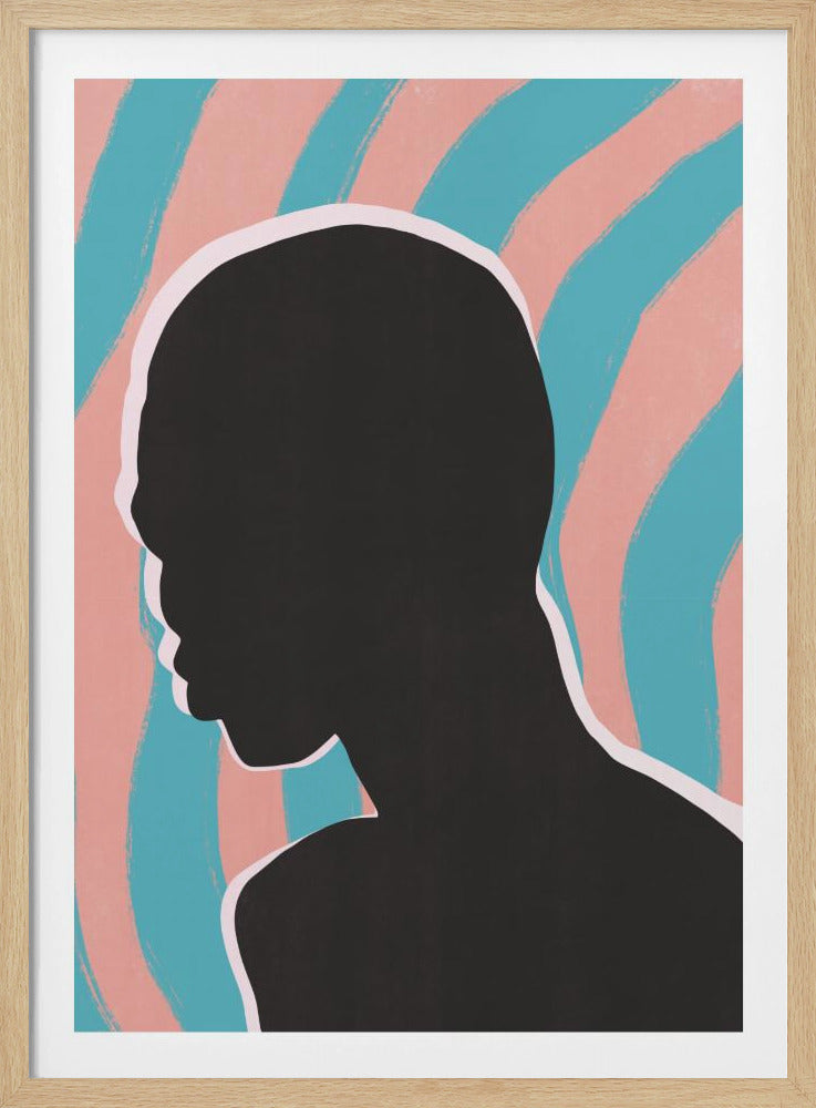 Anonymous Portrait In Neon Lights | Poster