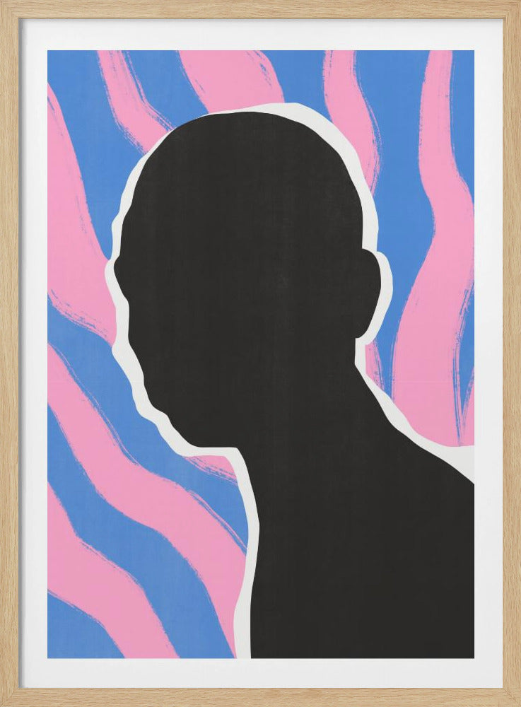 Anonymous Portrait In Stripes | Poster