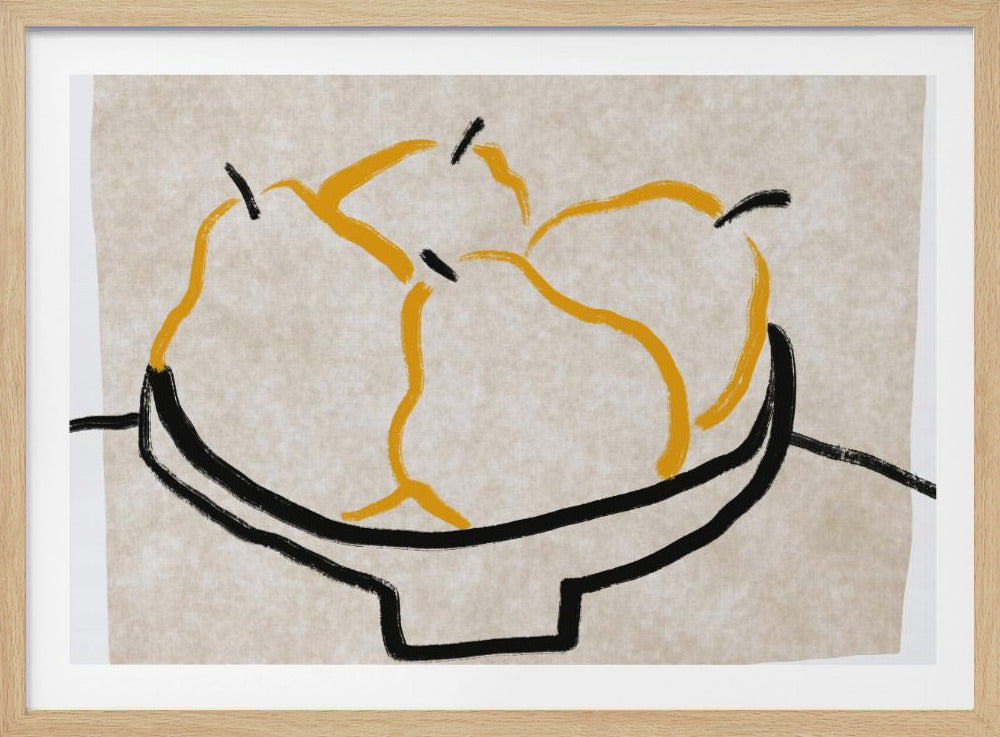 Line art pear | Poster