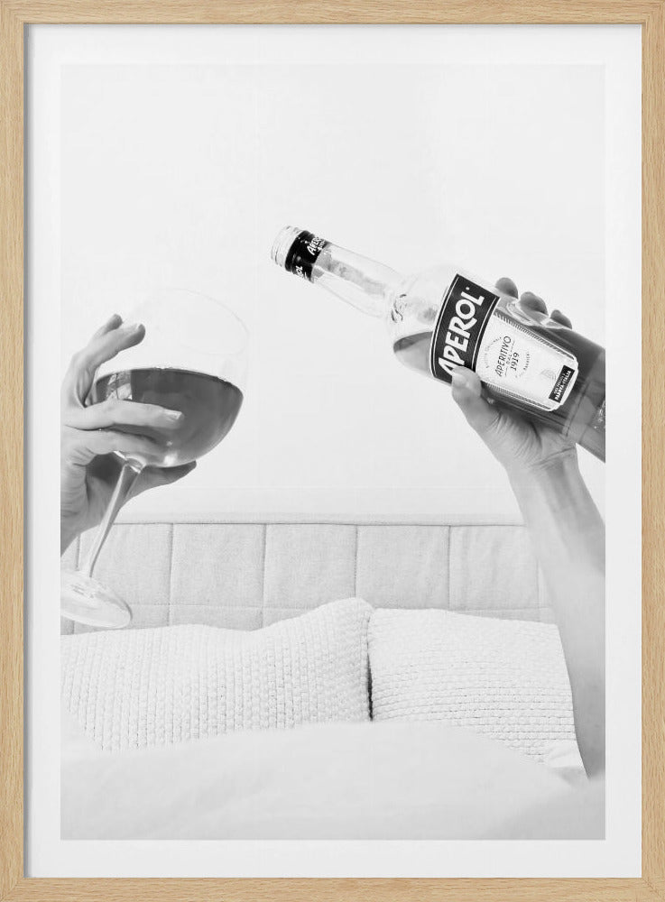 Aperol In Bed Close | Poster