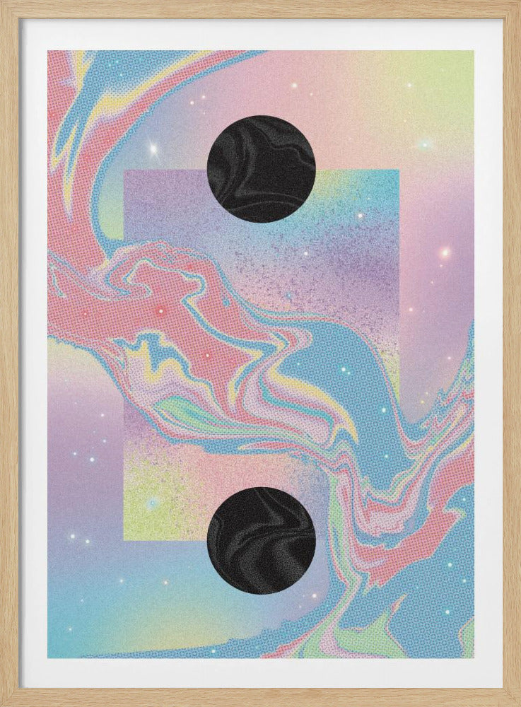 Black Hole Pastel Cosmos | Poster